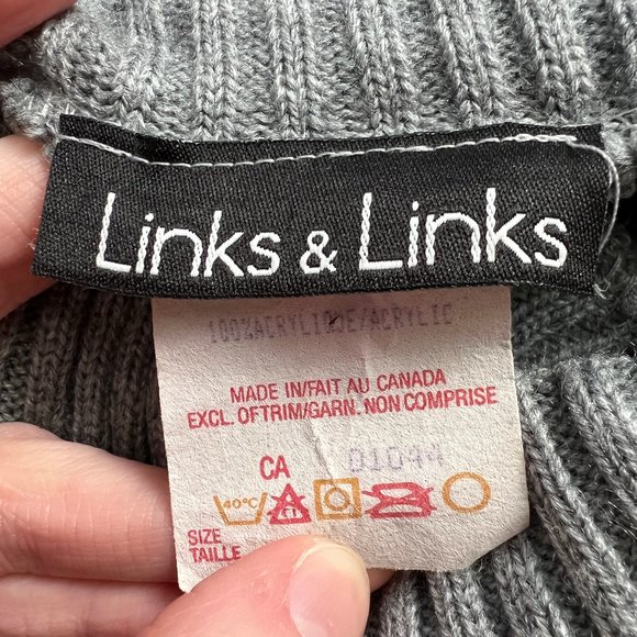 Vintage Fair Isle Knit Turtleneck Sweater Ribbed Nordic Scandinavian Ski Canada - Picture 5 of 8